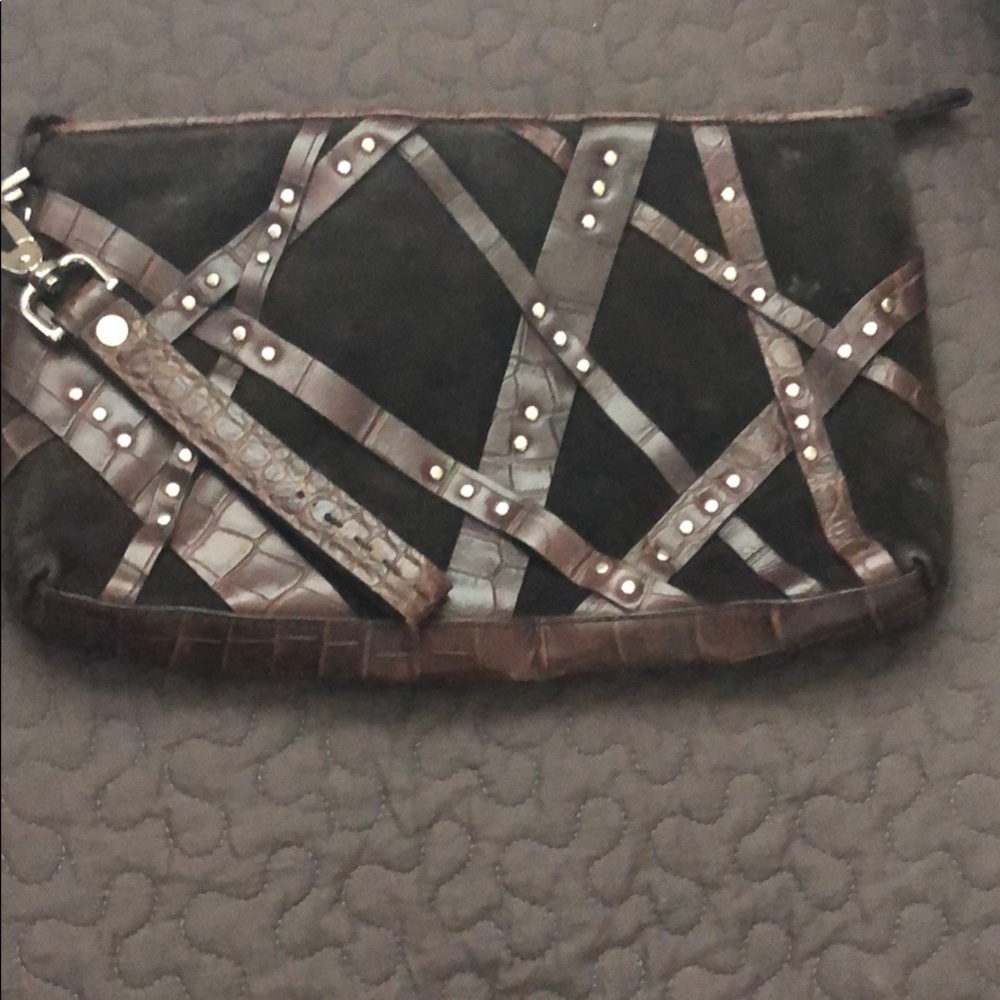 Donal J Pliner Suede Clutch.